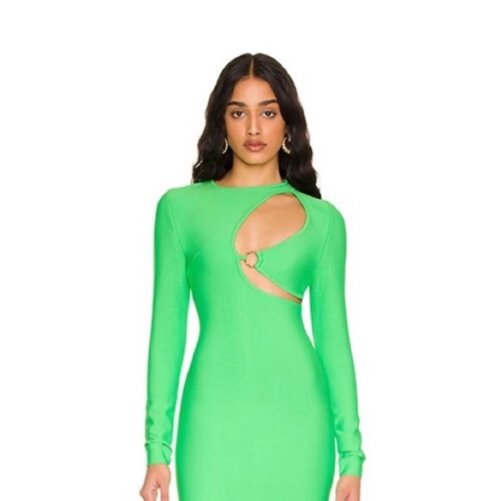 Revolve Superdown Green Bodycon Bandage dress